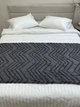 Покривало-саше Ecotton Jacuard Grey 70x230 см Стьобане Полісатин (25219_000) - зображення 1