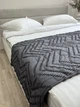 Покривало-саше Ecotton Jacuard Grey 70x230 см Стьобане Полісатин (25219_000) - зображення 4