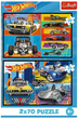 Набір пазлів Trefl Тачки Hot Wheels 2 x 70 елементів 34442 (5900511344424) - зображення 4