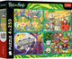 Zestaw Puzzle Trefl Zakręcony świat Ricka i Morty'ego 4 x 250 elementów 13338 (5900511133387) - obraz 1