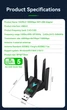 Wi-Fi адаптер 1300Mb - зображення 3