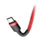USB кабель Type-C на Type-C BASEUS Cafule Flash charge (2m, PD2.0 60W, 20V 3A). Red - изображение 2