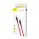 USB кабель Type-C на Type-C BASEUS Cafule Flash charge (2m, PD2.0 60W, 20V 3A). Red - изображение 12