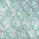 Стеновая 3Д панель Бирюзовые Ромбы Соты 700х700х4мм геометрия самоклеющаяся декоративная для стен SW-00002006 - изображение 1