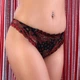 Женские трусы Diorella 32083 S чёрно-красный - изображение 1
