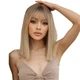 Парик Golden Ombre блонд, натуральные синтетические волосы - изображение 4
