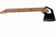 Туристический топор Schrade Frontier Axe 19.5" ,сталь 3Cr13 , топорик 50 см ,накладки коричневые GFN - изображение 3