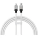 Дата кабель USB-C to Lightning 2.0m CoolPlay Fast Charging 20W white Baseus (CAKW000102) - изображение 1