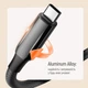 Дата кабель USB-C to USB-C 2.0m (PVC+Aluminum Alloy) (PD Fast Charging 240W) 5А black ColorWay (CW-CBPDCC070-BK) - изображение 6