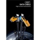 Дата кабель USB-C + USB-A to Lightning+USB-C 1.0m 65W X207 black WUW (6972573336524) - изображение 3