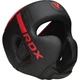 Боксерський шолом RDX F6 KARA Matte Red S (капа в комплекті) - изображение 8