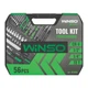 Профессиональный набор инструментов в кейсе Winso Pro 1/2", 1/4" 72Т, CR-V, 56ед. 924056 - изображение 4