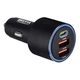 Автомобильное зарядное устройство BREVIA ePower TriCharge 66W 1xUSB-C 2xUSB-A для авто быстрое зарядное устройство черное (DO-LI_33S) - изображение 2