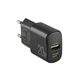 Мережевий зарядний пристрій Winso Pro PD20W USB-C USB-A чорний зарядний пристрій для ноутбука та планшета (LI-D_22-O) - зображення 1