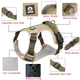 Нейлонова двостороння тактична шлейка для собак Tactical Dog Harness XL Хакі - зображення 5