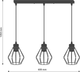 Żyrandol wiszący DPM SL-2492 3 x E27 Black (5906881230961) - obraz 3