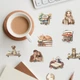 Набор виниловых наклеек стикеров LTC Стикерпак Vintage Coffee Shop 50 шт. (LC25052301S) - изображение 5