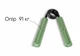 Кістовий еспандер EasyFit Hand Grip PRO 91 кг зелений (200 lb) 5057092 - зображення 4