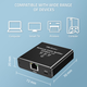 Rozdzielacz sieciowy Qoltec Ethernet mini SWITCH 1x3 RJ45 1000Mb/s USB-C (5901878522944) - obraz 4