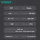 Набір для стриження VGR 8 в 1 V-103, 19 насадок, LED display - зображення 6