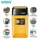 Электробритва VGR V-357 шейвер GOLD, двойное лезвие, 2 насадки, выдвижной триммер, IPX6, LED display - изображение 8