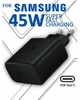 Швидка зарядка 45w для Samsung Galaxy Super Fast Charging PD type-C Power Adapter, зарядний пристрій Black. Для Samsung, Xiaomi, Poco, OPPO - изображение 1
