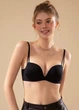 Формированный женский бюстгальтер с эффектом push up Perfect Summer (1863-70-03) Черный 70В No Brand - изображение 2