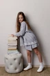 Дитячий кардиган зі смужкою ART KNIT сірий, 116-122см 039764 - зображення 2