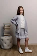 Дитячий кардиган зі смужкою ART KNIT сірий, 116-122см 039764 - зображення 11