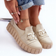 Buty wsuwane damskie Lewski Shoes 3398 38 Beżowy/Srebrny - obraz 3