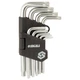 Ключи TORX 9шт T10-T50 мм CrV (короткие с отверстием) SIGMA (4022211) 1482327 - изображение 2