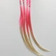 Накладний хвостик з косичок гумка з косичками Honey Fashion Accessories рожевий (12-353) - изображение 4