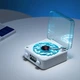 Портативна бездротова колонка Bluetooth у вигляді вінілового програвача грамофона з годинником та нічником White/Blue - зображення 4
