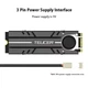 Охлаждающий радиатор для SSD TEUCER M.2 NVMe 2280 SSD Heatsink, Air Circulation Cooler с термопрокладками охлаждение для SSD - изображение 3