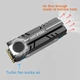 Охлаждающий радиатор для SSD TEUCER M.2 NVMe 2280 SSD Heatsink, Air Circulation Cooler с термопрокладками охлаждение для SSD - изображение 5