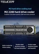 Охлаждающий радиатор для SSD TEUCER M.2 NVMe 2280 SSD Heatsink, Air Circulation Cooler с термопрокладками охлаждение для SSD - изображение 6