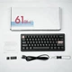 Механічна ігрова клавіатура з підсвічуванням клавіш CIDOO QK61 V2 Black - изображение 10