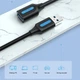 USB кабель-подовжувач Vention USB 3.0 Male to USB Female PVC Cable 5Gbps 0,5 м Black (CBHBD) - зображення 7