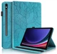 Чохол Wood Book на Samsung Galaxy Tab S10 FE Plus (13.1") / чохол для планшета з функцій підставки та відділенням для кредитних карток / блакитний - зображення 1