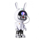 Світильник нічник Астронавт у вигляді кролика-космонавта Проектор Rabbit Star Galaxy Nightlight Projector 10 Вт 23 см з ефектом зоряного неба та пультом - зображення 6