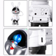 Світильник нічник Астронавт у вигляді кролика-космонавта Проектор Rabbit Star Galaxy Nightlight Projector 10 Вт 23 см з ефектом зоряного неба та пультом - зображення 9
