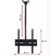 Крепление потолочное для телевизора Кронштейн V-STAR D807 26-55" до 45 кг наклон ±15° поворот вокруг оси 360° - изображение 3