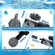 Электрический водяной пистолет Бластер с эффектом выстрела Electric M17177 с цветной подсветкой выстрела дульной вспышки бластера и прицелом Обойма 500 мл 1200 мА·ч с функцией автоматического набора воды - изображение 18