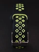 Силиконовый ремешок Nike style для фитнес-браслета Xiaomi Mi Band 5/6/7 с металлической застежкой Черный с лаймовым (mrk2623) - изображение 3
