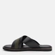 Чоловічі шльопанці шкіряні Greyder 4Y1FT64519 42 27 см Black-Khaki (8681548688459) - зображення 3