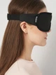 Маска для сна 3d sleep eye mask медитации дышащая повязка breath на глаза Brillix из дышащего материала черная сон маски повязки + беруши в подарок - изображение 3