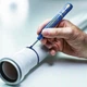Маркер фірмовий з довгим носиком Pica BIG Ink Smart-Use Marker XL, синій, товщина лінії 2-4мм (170/41) - зображення 7