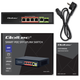 Комутатор Qoltec PoE SWITCH 4x RJ45 PoE 1x RJ45 Uplink 1x SFP 65W 1000 Mb (5901878522968) - зображення 11