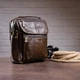 Чоловіча сумка Vintage із натуральної шкіри коричневого кольору вертикального формату (bg147fash64) - зображення 11