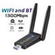 Беспроводной USB 3.0 Wi-Fi сетевой адаптер + Bluetooth 5.0 2в1 двухдиапазонный 2.4G/5G 1300 Мбит/с Wifi ресивер вай фай для ПК и ноутбука AC13 - изображение 6